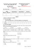 Đề thi giữa học kì 1 môn Hóa học lớp 11 năm 2021-2022 - Trường THPT TP Điện Biên Phủ