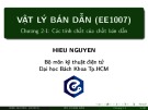 Bài giảng Vật lý bán dẫn: Chương 2 - Nguyễn Trung Hiếu