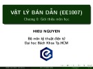Bài giảng Vật lý bán dẫn: Chương 1 - Nguyễn Trung Hiếu