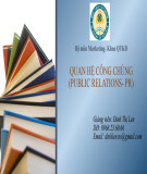 Bài giảng Quan hệ công chúng: Chương 1 - Đinh Thị Len
