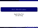 Bài giảng Tín hiệu và Hệ thống: Bài 8 - Nguyễn Hồng Thịnh và Lâm Sinh Công