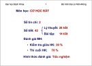 Bài giảng Cơ học đất: Chương 1 - Trường ĐH Bách Khoa