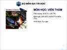 Bài giảng Viễn thám: Tổng quan về viễn thám