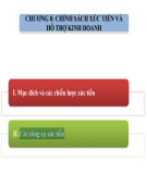 Bài giảng Marketing căn bản: Chương 8 - Chính sách xúc tiến và hỗ trợ kinh doanh