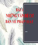 Bài giảng Pháp luật đại cương: Bài 3 - Những vấn đề cơ bản về pháp luật (45 trang)