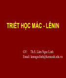 Bài giảng Triết học Mác - Lênin: Chương 1 - ThS. Lâm Ngọc Linh