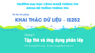 Bài giảng Khai thác dữ liệu: Chương 5 - ThS. Dương Phi Long