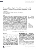 Hiện trạng kỹ thuật và quản lý chất thải trong ao nuôi tôm thẻ chân trắng (Litopenaeus vannamei) thâm canh ở tỉnh Trà Vinh