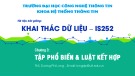 Bài giảng Khai thác dữ liệu: Chương 3 - ThS. Dương Phi Long
