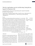 Thái độ với nghề nghiệp của sinh viên điều dưỡng Trường Đại học Nguyễn Tất Thành năm 2024