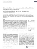 Khảo sát kiến thức an toàn truyền máu của sinh viên Khoa Điều dưỡng Trường Đại học Nguyễn Tất Thành