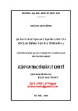 Luận văn Thạc sĩ Quản lý kinh tế: Quản lý đào tạo, sát hạch lái xe của Sở Giao thông Vận tải tỉnh Sơn La