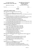 Đề thi giữa học kì 1 môn Sinh học lớp 10 năm 2023-2024 - Trường THPT Lương Thế Vinh, Điện Biên
