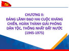Bài giảng Lịch sử Đảng Cộng sản Việt Nam: Chương 2 - Đại học Quốc gia TPHCM