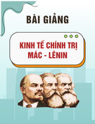 Bài giảng Kinh tế chính trị Mác - Lênin - TS. Nguyễn Thanh Long