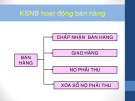 Bài giảng Kiểm soát nội bộ: Hoạt động bán hàng