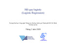 Bài giảng Học máy thống kê: Hồi quy logistic (Logistic Regression)