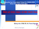 Bài giảng Phương pháp mô hình hóa: Một số khái niệm về mô hình hoá - PGS.TS. Vũ Thanh Nguyên