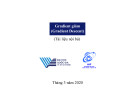 Bài giảng Học máy thống kê: Gradient giảm (Gradient Descent)