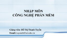 Bài giảng Nhập môn Công nghệ phần mềm: Thiết kế phần mềm - GV. Đỗ Thị Thanh Tuyền