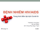 Bài giảng Bệnh nhiễm HIV/AIDS
