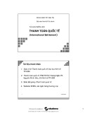 Tài liệu môn học Thanh toán quốc tế