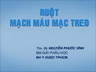 Bài giảng Ruột mạch máu mạc treo - ThS. BS Nguyễn Phước Vĩnh