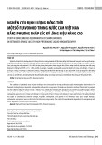 Nghiên cứu định lượng đồng thời một số flavonoid trong nước cam việt nam bằng phương pháp sắc ký lỏng hiệu năng cao
