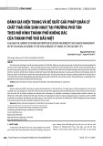 Đánh giá hiện trạng và đề xuất giải pháp quản lý chất thải rắn sinh hoạt tại phường Phú Tân theo mô hình thành phố không rác của thành phố Thủ Dầu Một