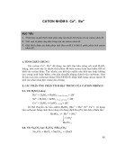 Cation nhóm II: Ca2+, Ba2+