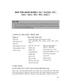 Định tính anion nhóm II: \(C{O_3}^{2 - },{\rm{ }}P{O_4}^{3 - },{\rm{ }}C{H_3}CO{O^ - },{\rm{ }}AsO3,{\rm{ }}As{O_3}^{3 - },{\rm{ }}S{O_3}^{2 - },{\rm{ }}S{O_4}^{2 - },{\rm{ }}\left( {{S_2}{O_3}^{2 - }} \right)\)