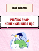 Bài giảng Phương pháp nghiên cứu khoa học - Trường Đại Học Xây Dựng Miền Tây