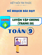 Kế hoạch bài dạy Toán 9 - Chương VI: Luyện tập chung (Trang 28) (Sách Kết nối tri thức)
