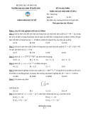 Đề thi học phần môn Toán cho các nhà kinh tế (Hệ Elearning)