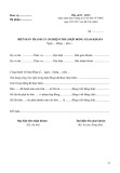 Mẫu Biên bản thanh lý (nghiệm thu) hợp đồng giao khoán