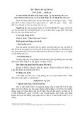 Dự thảo án lệ số 16 về thời điểm bắt đầu thực hiện nghĩa vụ cấp dưỡng cho con chưa thành niên trong vụ án tranh chấp về xác định cha cho con