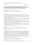 Ứng dụng femtosecond laser trong phẫu thuật đục thể thủy tinh đánh giá vận hành và kết quả lâm sàng