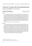 Viêm não do vi rút dengue: Báo cáo hai trường hợp lâm sàng