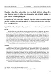 Nghiên cứu chức năng tâm trương thất trái đo bằng siêu âm thường quy và siêu âm đánh dấu mô ở bệnh nhân xơ gan trước và sau ghép gan