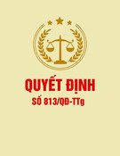 Quyết định số 813/QĐ-TTg năm 2025