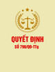 Quyết định số 796/QĐ-TTg năm 2025