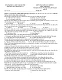 Đề thi giữa học kì 2 môn Giáo dục KT và PL lớp 11 năm 2024-2025 - Trường THPT Hoài Đức B, Hà Nội