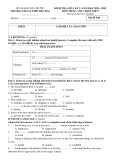Đề thi giữa học kì 2 môn Tiếng Anh lớp 9 năm 2024-2025 - Trường THCS&THPT Bến Hải