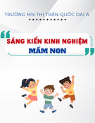 Sáng kiến kinh nghiệm Mầm non: Một số biện pháp giáo dục kỹ năng tự phục vụ cho trẻ 25 - 36 tháng tuổi trong trường mầm non