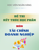 Đề thi kết thúc học phần Tài chính ngân hàng (FIN25A) năm 2021-2022