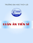 Luận án Tiến sĩ Kỹ thuật: Nghiên cứu chỉ số hạn tổng hợp phục vụ nhận diện và cảnh báo hạn - Áp dụng cho tỉnh Ninh Thuận và Bình Thuận