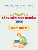 Sáng kiến kinh nghiệm THCS: Xây dựng và dạy học STEM nhằm phát huy năng lực chủ động và sáng tạo của học sinh môn Khoa học tự nhiên