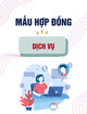 Mẫu Hợp đồng dịch vụ về in ấn