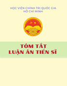 Tóm tắt Luận án Tiến sĩ Quản lý kinh tế: Năng lực cạnh tranh điểm đến du lịch tỉnh Ninh Bình
