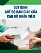 Quy định chế độ bàn giao của cán bộ nhân viên